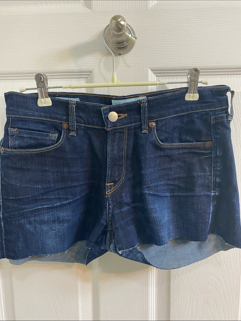 Lucky Brand Sofia Skinny Jean Shorts White Oak Cone Denim Women’s Size 26 Summer